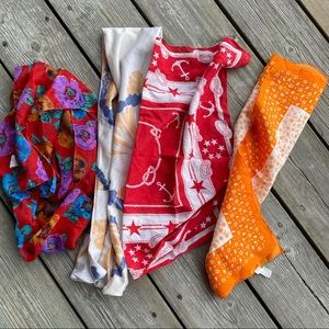 Vintage Scarf Bundle (4 pieces)